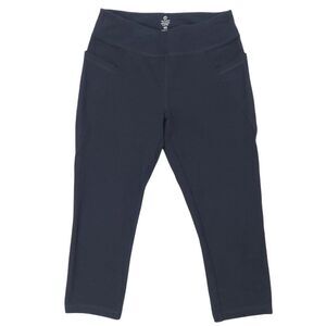 Talbots Capri Leggings Womens XS/S Navy Athletic Yoga Running Activewear